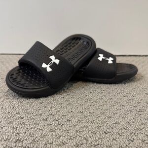 Under Armour Kids Black Slide Sandals